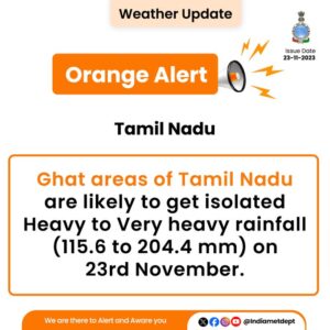 IMD Issues Orange Alert For Kerala, Predicts Very Heavy Rainfall In Tamil Nadu
