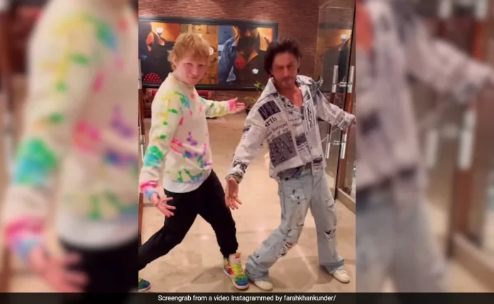 Viral: Shah Rukh Khan Teaches Ed Sheeran His Iconic Pose. Here's The Result