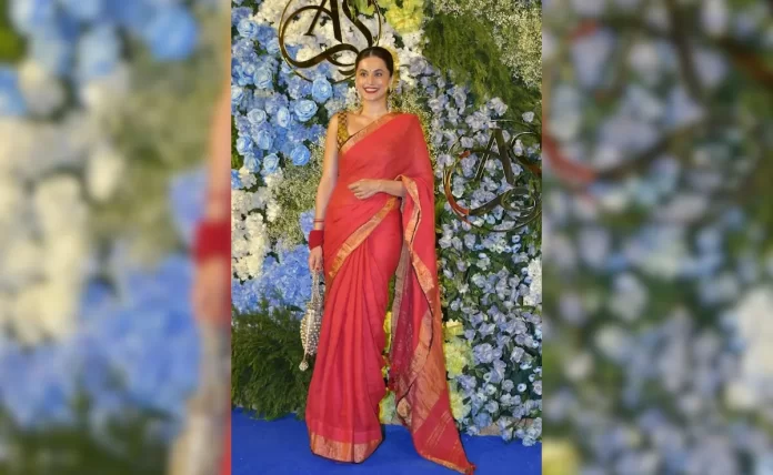 Pics: Taapsee Pannu Makes First Public Appearance After Wedding To Mathias Boe